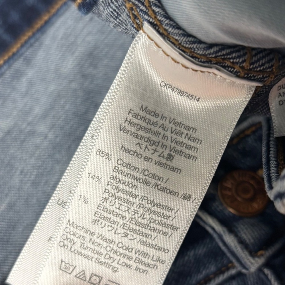 Madewell Curvy High-Rise Skinny Jeans Dark Wash Denim 33 Blue DM7456 - Picture 8 of 11